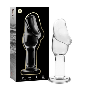 Nebula Series by Ibiza - Modell 6 Analplug Borosilikatglas Klar 12.5 cm-x-4 cm