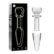 Nebula Series by Ibiza - Model 7 Analplug Borosilikatglas Klar 13.5 cm-x-3 cm
