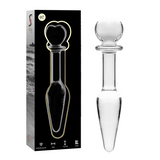 Nebula Series by Ibiza - Model 7 Analplug Borosilikatglas Klar 13.5 cm-x-3 cm