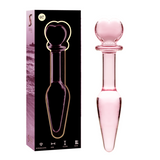 Nebula Series by Ibiza - Modell 7 Analplug Borosilikatglas Rosa 13.5 cm-x-3 cm