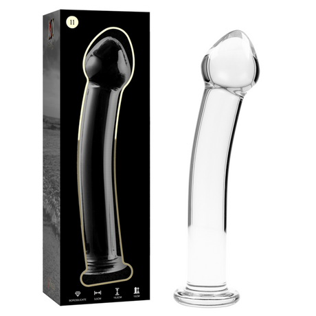 Nebula Series by Ibiza - Modell 11 Dildo Borosilikatglas Klar 16 cm-x-3 cm