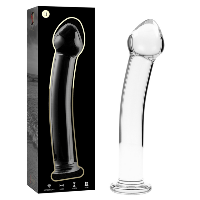 Nebula Series by Ibiza - Modell 11 Dildo Borosilikatglas Klar 16 cm-x-3 cm