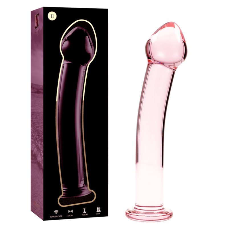 Nebula Series by Ibiza - Modell 11 Dildo Borosilikatglas Rosa 16 cm-x-3 cm