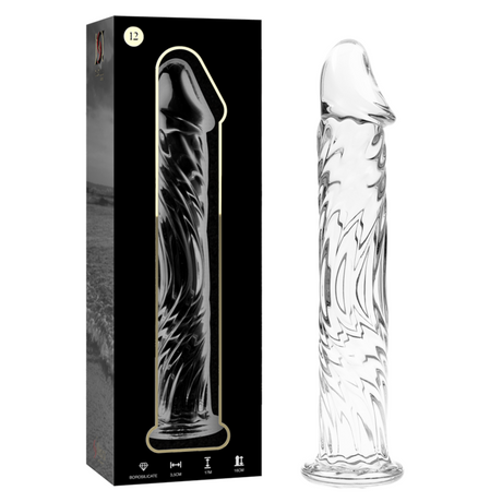 Nebula Series by Ibiza - Modell 12 Dildo Borosilikatglas Klar 17 cm-x-3.5 cm