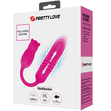 Vibrator Nobikuma Rosa Silikon-Vibrierbullet.7