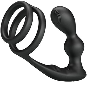 Pretty Love - Marshall Penisring mit Vibratorischem Analplug mit Fernbedienung