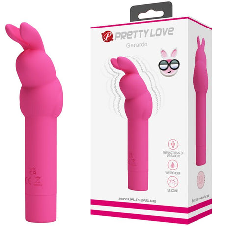 Pretty Love - Gerardo Fuschia Kaninchen-Silikonvibrator