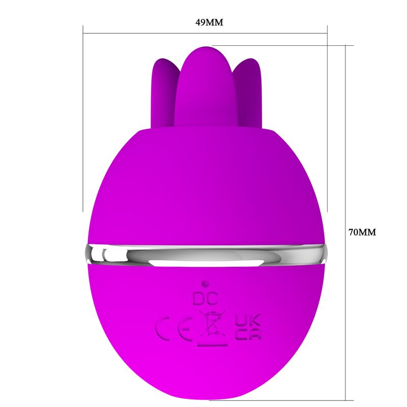 Pretty Love - Gemini Ball Lila. Runder Vibrator aus Silikon