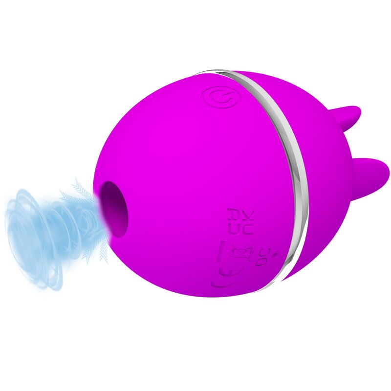 Pretty Love - Gemini Ball Lila. Runder Vibrator aus Silikon