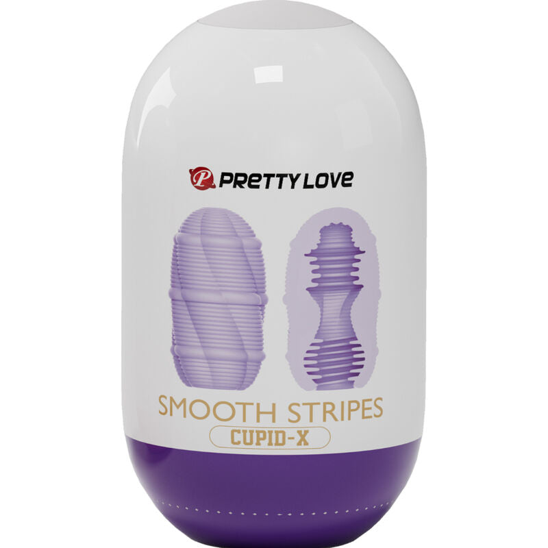 Pretty Love - Glattes Streifen-Cupid-Masturbator-Ei