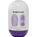 Pretty Love - Glattes Streifen-Cupid-Masturbator-Ei