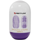 Pretty Love - Glattes Streifen-Cupid-Masturbator-Ei