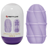 Pretty Love - Glattes Streifen-Cupid-Masturbator-Ei