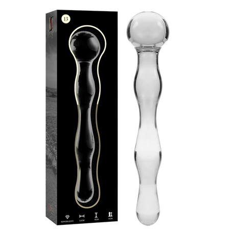 Nebula Series by Ibiza - Modell 13 Dildo Borosilikatglas Klar 18 cm-x-3.5 cm