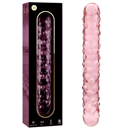 Nebula Series by Ibiza - Modell 15 Dildo Borosilikatglas Rosa 18.5 cm-x-3 cm