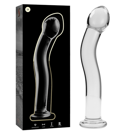 Nebula Series by Ibiza - Modell 18 Dildo Borosilikatglas Klar 18.5 cm-x-3.5 cm