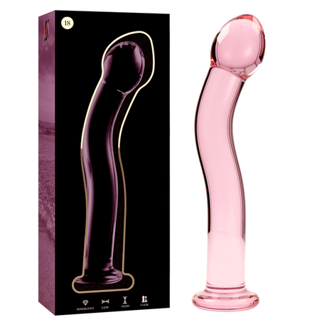 Nebula Series by Ibiza - Modell 18 Dildo Borosilikatglas Rosa 18.5 cm-x-3.5 cm