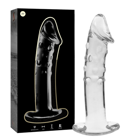 Nebula Series by Ibiza - Modell 19 Dildo Borosilikatglas Klar 18.5 cm-x-4 cm