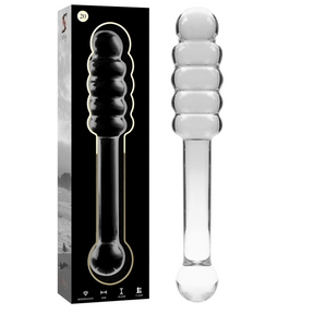 Nebula Series by Ibiza - Modell 20 Dildo Borosilikatglas Klar 20.5 cm-x-3 cm