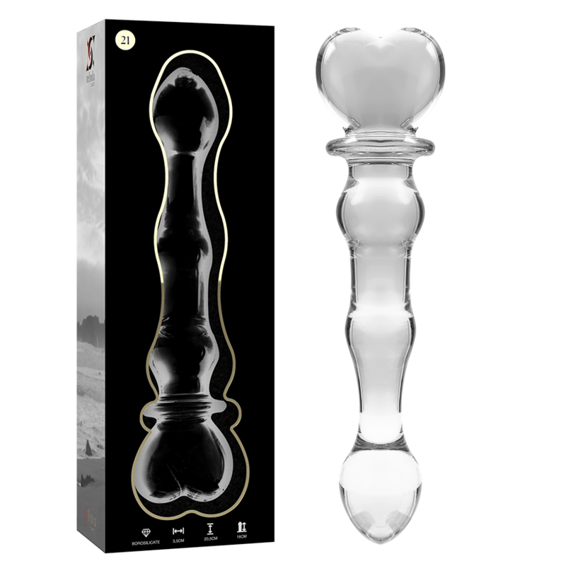 Nebula Series by Ibiza - Modell 21 Dildo Borosilikatglas Klar 20.5 cm-x-3.5 cm