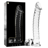 Nebula Series by Ibiza - Modell 23 Dildo Borosilikatglas Klar 21.5 cm-x-4 cm