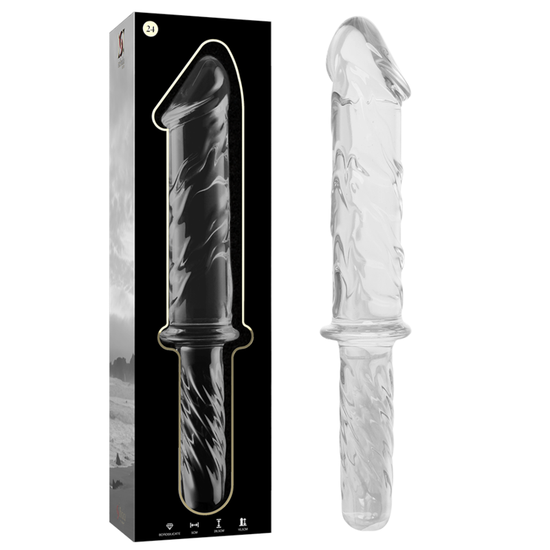 Nebula Series by Ibiza - Modell 24 Dildo Borosilikatglas Klar 28.5 cm-x-5 cm