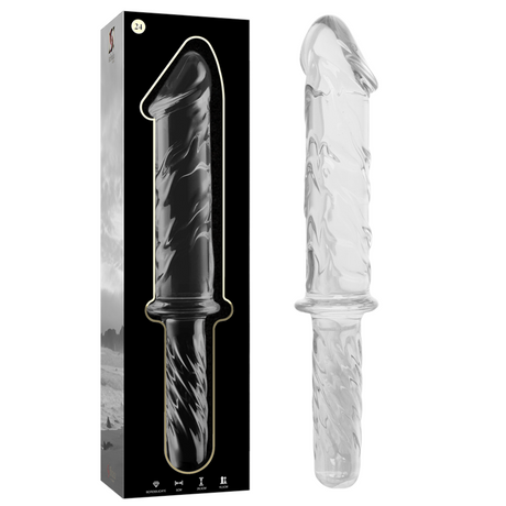 Nebula Series by Ibiza - Modell 24 Dildo Borosilikatglas Klar 28.5 cm-x-5 cm
