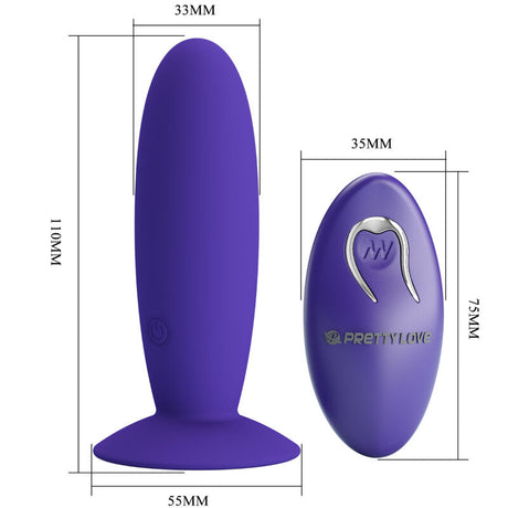 Pretty Love - Jugendplug Analvibrator mit Fernbedienung Violett