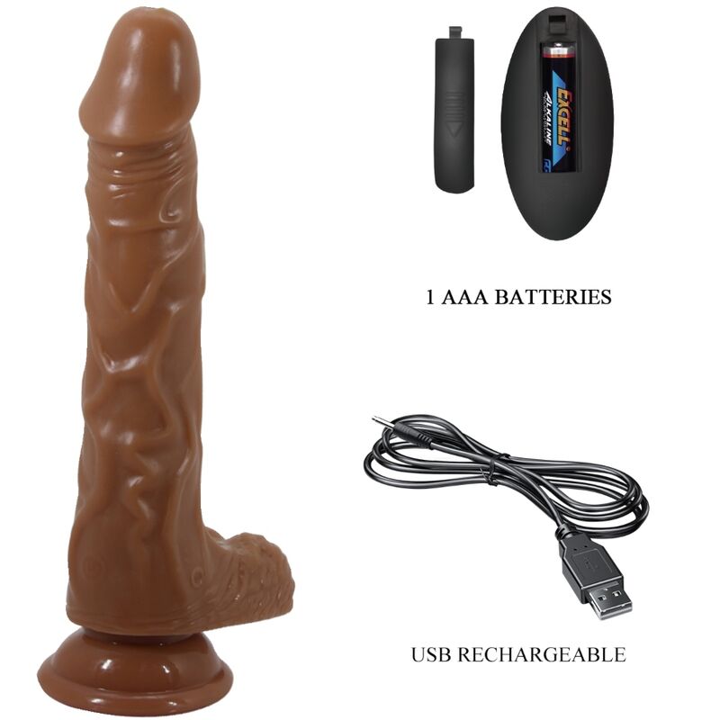 Baile - Bodach Realistischer Vibrator mit Fernbedienungssaugnapf