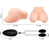 Crazy Bull - Vagina und Anus mit Realistischem Netz mit Vibration