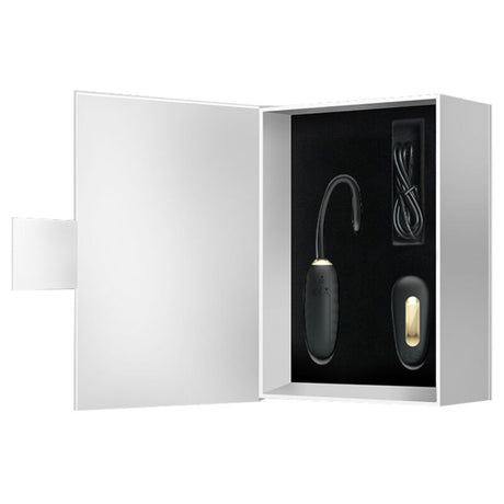 Vibrator Doreen Luxury Wiederaufladbares Vibrierendes Ei Schwarz mit Fernbedienung.10