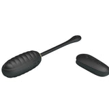 Pretty Love - Doreen Luxury Wiederaufladbares Vibrierendes Ei Schwarz mit Fernbedienung