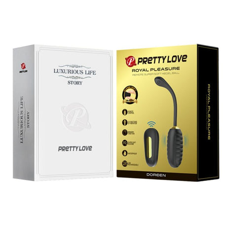 Vibrator Doreen Luxury Wiederaufladbares Vibrierendes Ei Schwarz mit Fernbedienung.11