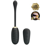 Pretty Love - Doreen Luxury Wiederaufladbares Vibrierendes Ei Schwarz mit Fernbedienung
