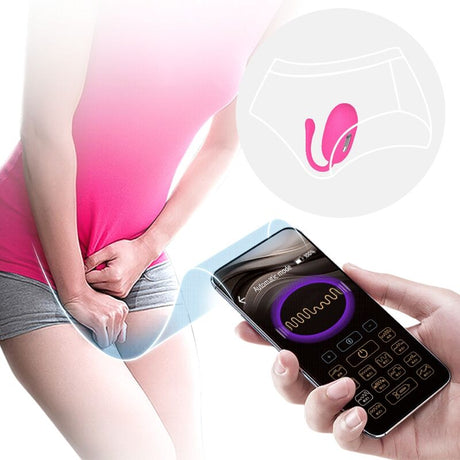 Vibrator Doreen Wiederaufladbares Vibrierendes Ei Magenta mit Fernbedienung Rosa.6