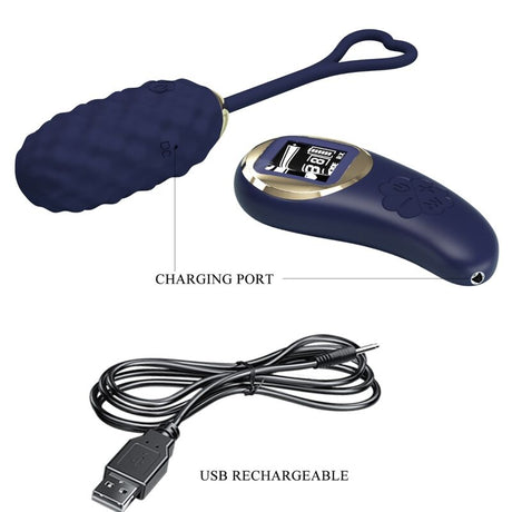 Vibrator Vivian Blue Vibrations-Ei mit Fernbedienung Blau.7