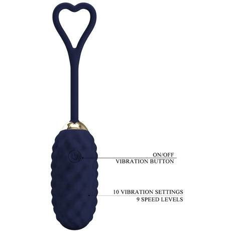 Vibrator Vivian Blue Vibrations-Ei mit Fernbedienung Blau.5