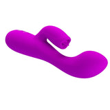 Pretty Love - Gloria Wiederaufladbarer Kaninchenvibrator, Wasserdicht, Lila
