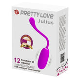 Pretty Love - Julius Wasserdichtes, Wiederaufladbares Vibrationsei Lila