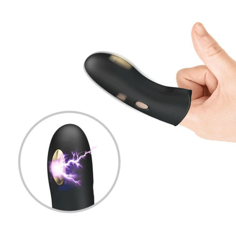 Penishülle Marico Schwarze Elektrostimulator-Fingerhülle.10