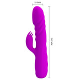 Pretty Love - Melanie Purple Wiederaufladbarer Kaninchenvibrator
