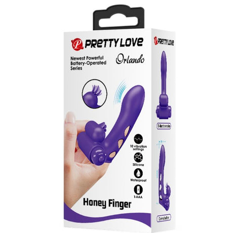 Pretty Love - Orlando Purple Vibrator Fingerhülle