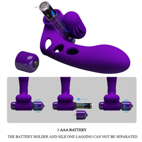 Pretty Love - Orlando Purple Vibrator Fingerhülle
