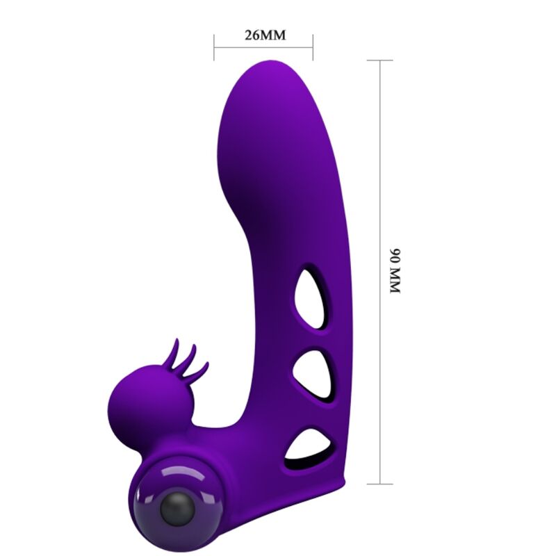 Pretty Love - Orlando Purple Vibrator Fingerhülle