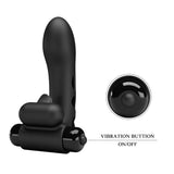 Pretty Love - Orlando Schwarze Vibrator-Fingerhülle