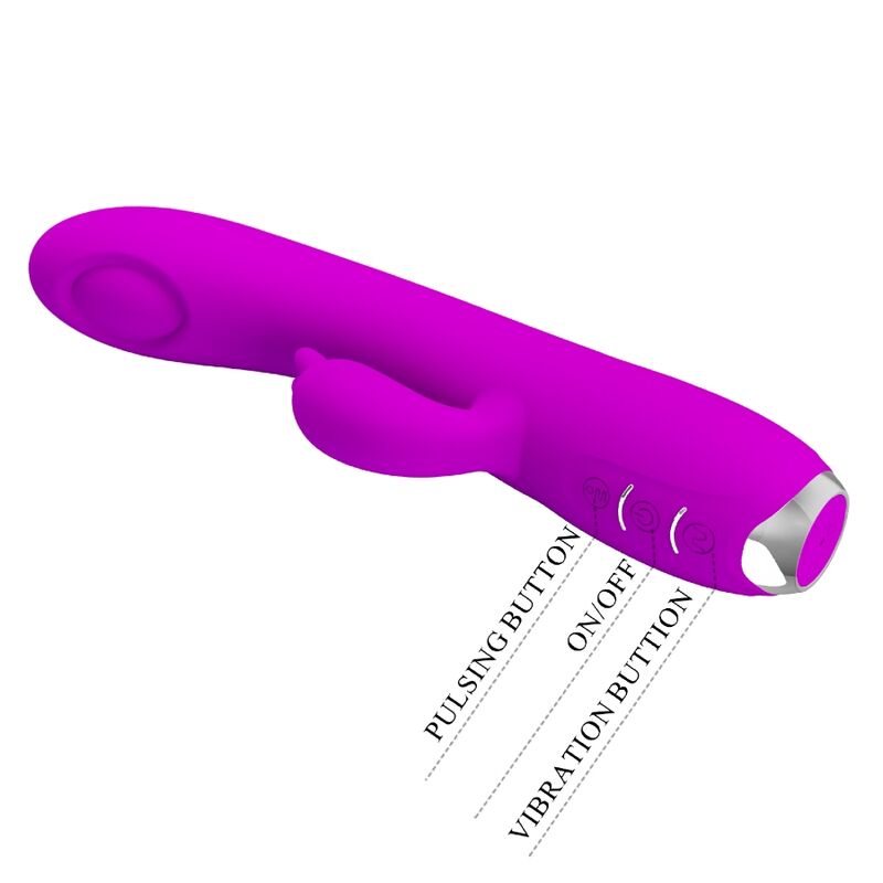 Pretty Love - Regina Wiederaufladbarer Vibrator-Sauggel Lila