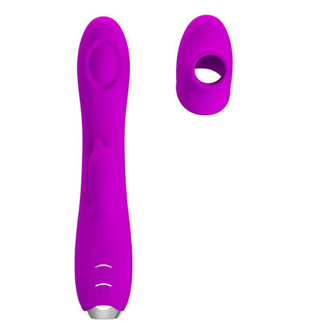 Pretty Love - Regina Wiederaufladbarer Vibrator-Sauggel Lila