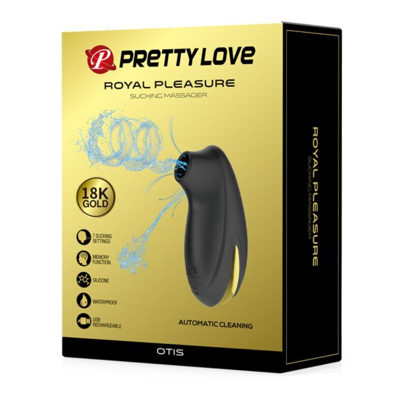 Pretty Love - Luxus-Wiederaufladbarer Saugmassager Schwarz