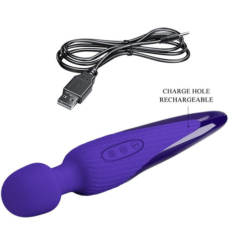 Pretty Love - Antony Youth Wand Vibrator Violet Wrmeeffekt