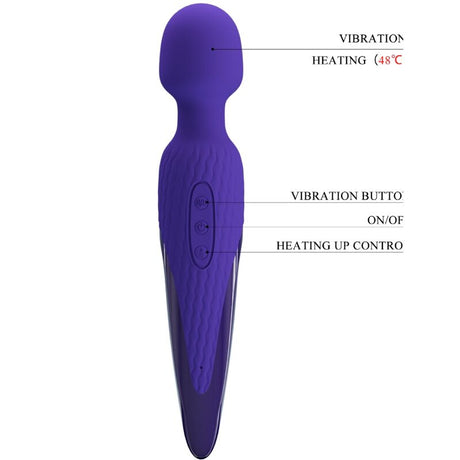 Pretty Love - Antony Youth Wand Vibrator Violet Wrmeeffekt